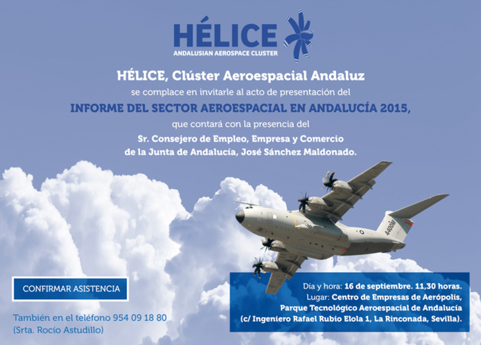Presentación del informe del sector aeroespacial en Andalucía 2015