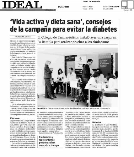 Euromedia diseña la campaña para el Día Mundial de la Diabetes del Consejo Andaluz de Colegios Oficiales de Farmacéuticos