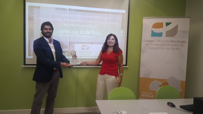 NOTA DE PRENSA: NEW HEALTH FOUNDATION RECONOCE A LA DELEGACIÓN DE SEVILLA DEL COLEGIO OFICIAL DE PSICOLOGÍA DE ANDALUCÍA OCCIDENTAL COMO CENTRO COMPASIVO NOTA DE PRENSA: NEW HEALTH FOUNDATION RECONOCE A LA DELEGACIÓN DE SEVILLA DEL COLEGIO OFICIAL DE PSICOLOGÍA DE ANDALUCÍA OCCIDENTAL COMO CENTRO COMPASIVO