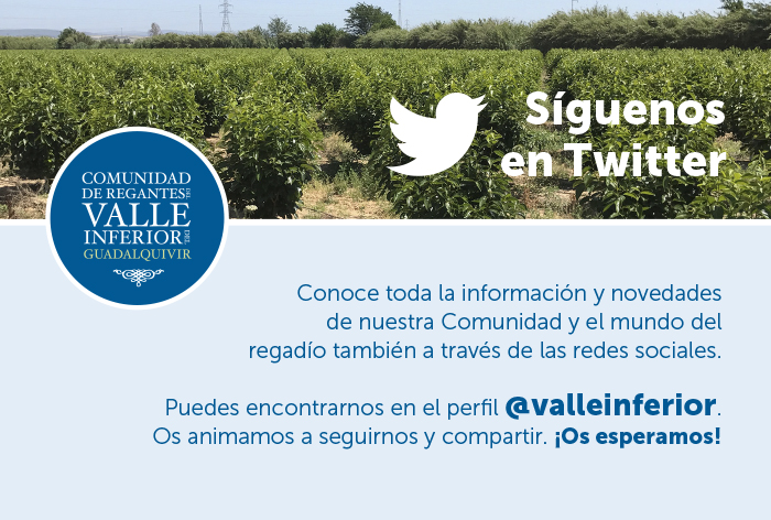 CRR Valle Inferior del Guadalquivir - ¡Síguenos en Twitter!