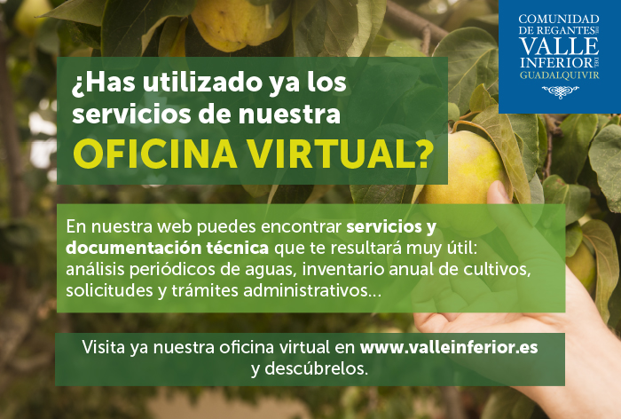 CRR Valle Inferior del Guadalquivir - ¿Has utilizado ya los servicios de nuestra Oficina Virtual?