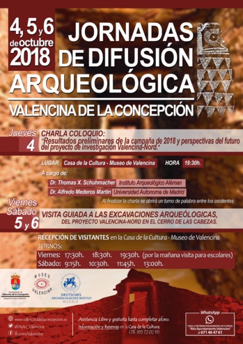 Una nueva edición de las Jornadas de Difusión Arqueológica expondrá los resultados preliminares 2018 del proyecto Valencina-Nord Una nueva edición de las Jornadas de Difusión Arqueológica expondrá los resultados preliminares 2018 del proyecto Valencina-Nord
