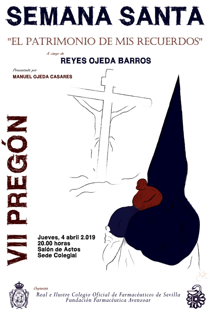 Reyes Ojeda ofrece este jueves el pregón de Semana Santa del Colegio de Farmacéuticos de Sevilla