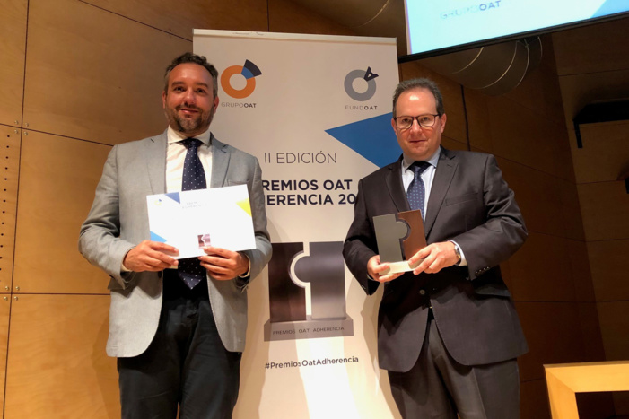 El proyecto ANM del CACOF, reconocido como la mejor iniciativa en la categoría de farmacia comunitaria en la II edición de los Premios OAT Adherencia El proyecto ANM del CACOF, reconocido como la mejor iniciativa en la categoría de farmacia comunitaria en la II edición de los Premios OAT Adherencia