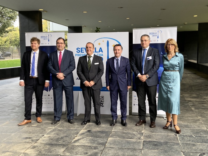 SEVILLA ACOGE SU PRIMER ENCUENTRO INTERNACIONAL DE LAS PRINCIPALES INDUSTRIAS DEL SECTOR ESPACIAL CON 160 REPRESENTANTES DE EMPRESAS Y ‘STAR UP’ DE 6 PAÍSES PREVIO AL CONSEJO MINISTERIAL DE LA AGENCIA ESPACIAL EUROPEA SEVILLA ACOGE SU PRIMER ENCUENTRO INTERNACIONAL DE LAS PRINCIPALES INDUSTRIAS DEL SECTOR ESPACIAL CON 160 REPRESENTANTES DE EMPRESAS Y ‘STAR UP’ DE 6 PAÍSES PREVIO AL CONSEJO MINISTERIAL DE LA AGENCIA ESPACIAL EUROPEA