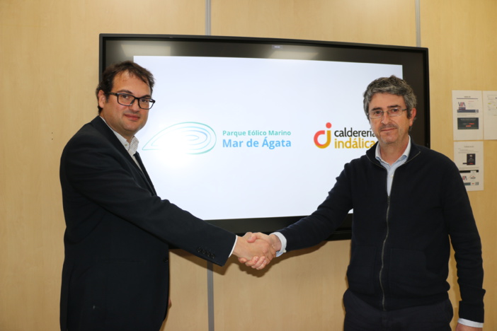 Nota informativa: Caldererías Indálicas se convierte en socio industrial preferente del parque eólico marino Mar de Ágata Nota informativa: Caldererías Indálicas se convierte en socio industrial preferente del parque eólico marino Mar de Ágata