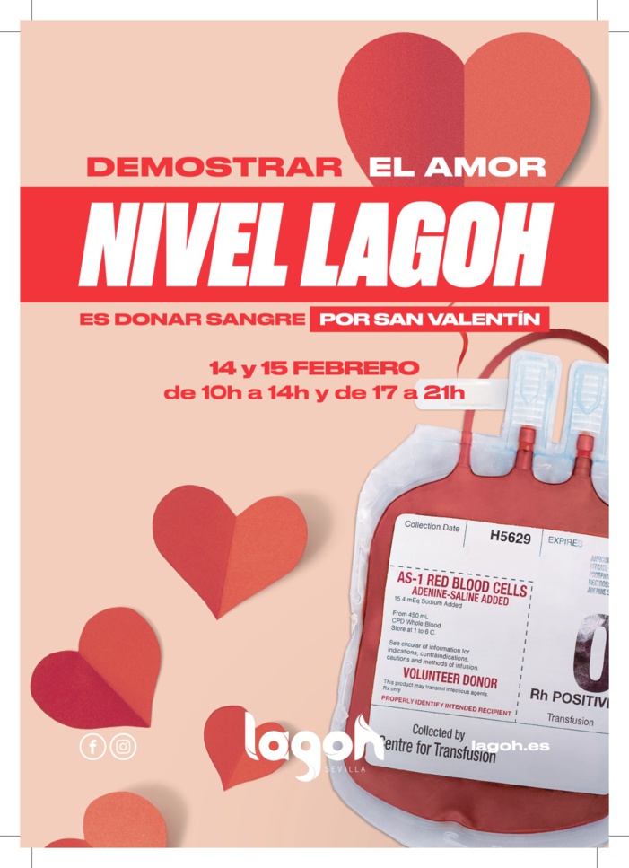 LAGOH ORGANIZA UNA CAMPAÑA DE DONACIÓN DE SANGRE LOS DÍAS 14 Y 15 DE FEBRERO LAGOH ORGANIZA UNA CAMPAÑA DE DONACIÓN DE SANGRE LOS DÍAS 14 Y 15 DE FEBRERO