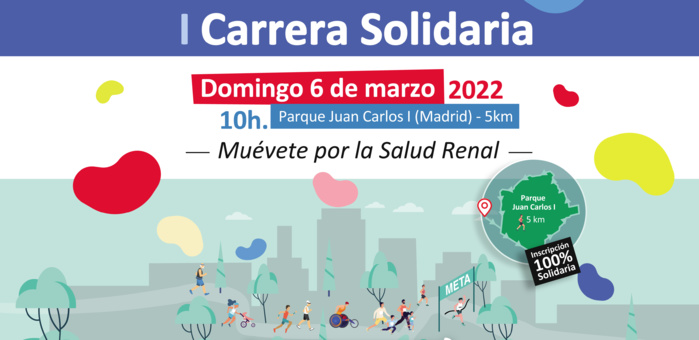 Nota informativa - Unas 400 personas participan en Madrid en la “I Carrera Solidaria por la Salud Renal” con el fin de sensibilizar sobre la enfermedad renal y fomentar el deporte y los hábitos de vida saludable como medida de prevención  Nota informativa - Unas 400 personas participan en Madrid en la “I Carrera Solidaria por la Salud Renal” con el fin de sensibilizar sobre la enfermedad renal y fomentar el deporte y los hábitos de vida saludable como medida de prevención