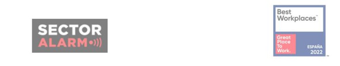 Nota de prensa: Sector Alarm España, proclamada como una de Las Mejores Empresas para Trabajar en España en 2022 Nota de prensa: Sector Alarm España, proclamada como una de Las Mejores Empresas para Trabajar en España en 2022