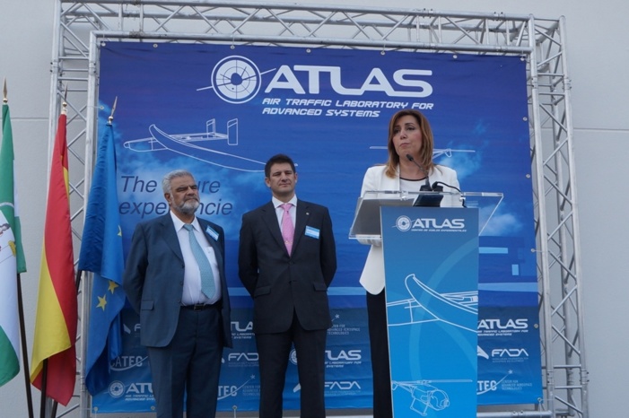 Opening ceremony of the ATLAS flight test centre, Spain’s first facility devoted to testing unmanned aerial systems Opening ceremony of the ATLAS flight test centre, Spain’s first facility devoted to testing unmanned aerial systems