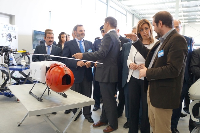 Opening ceremony of the ATLAS flight test centre, Spain’s first facility devoted to testing unmanned aerial systems Opening ceremony of the ATLAS flight test centre, Spain’s first facility devoted to testing unmanned aerial systems