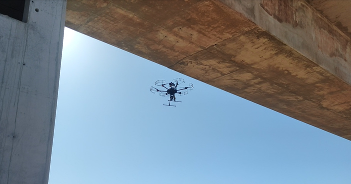NOTA DE PRENSA: Robots aéreos andaluces mejoran la inspección y evaluación de infraestructuras civiles envejecidas NOTA DE PRENSA: Robots aéreos andaluces mejoran la inspección y evaluación de infraestructuras civiles envejecidas