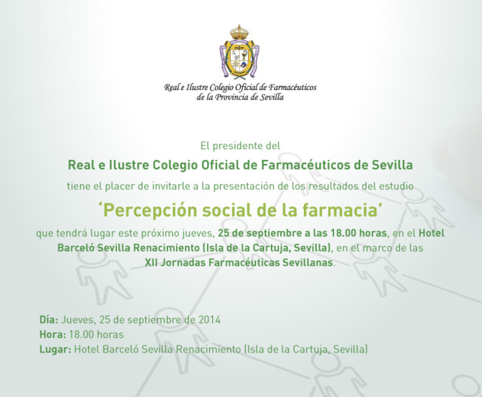Presentación del estudio 'Percepción social de la farmacia' - Colegio de Farmacéuticos de Sevilla