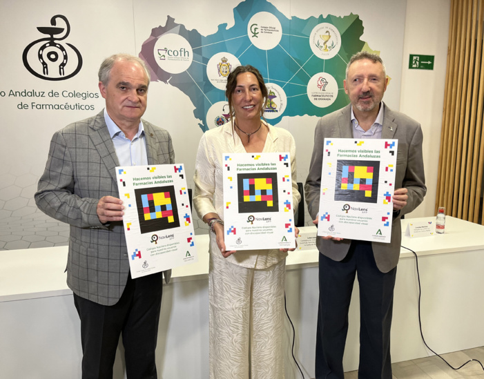 Nota de prensa - Las farmacias de Andalucía, pioneras en Europa con la implantación de una herramienta tecnológica para facilitar su localización a las personas con discapacidad visual