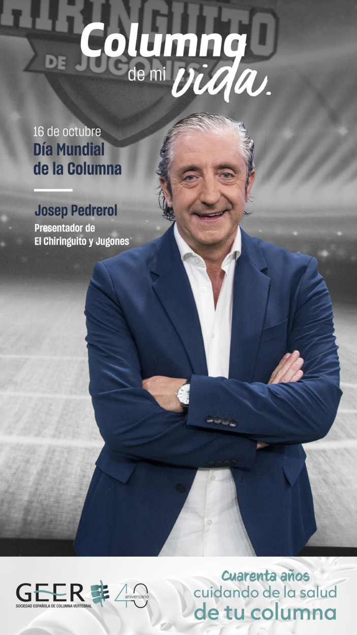 ‘Columna de mi vida’, la campaña de la Sociedad Española de Columna que apoyan Josep Pedrerol, Carlos Jean y Juan y Medio, entre otros rostros conocidos ‘Columna de mi vida’, la campaña de la Sociedad Española de Columna que apoyan Josep Pedrerol, Carlos Jean y Juan y Medio, entre otros rostros conocidos