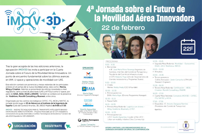 4ª Jornada sobre el Futuro de la Movilidad Aérea Innovadora 4ª Jornada sobre el Futuro de la Movilidad Aérea Innovadora
