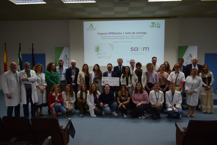 Nota prensa - La sala de espera de oncología del Hospital Universitario Virgen de la Victoria de Málaga se transformará en un espacio más humanizado y confortable para los pacientes gracias al proyecto “Espacio SPERantia” Nota prensa - La sala de espera de oncología del Hospital Universitario Virgen de la Victoria de Málaga se transformará en un espacio más humanizado y confortable para los pacientes gracias al proyecto “Espacio SPERantia”