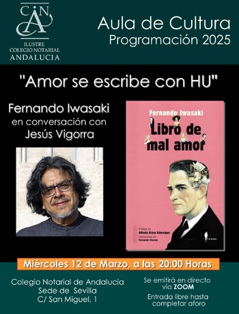 NOTA DE AGENDA Y CONVOCATORIA - FERNANDO IWASAKI: “LA REEDICIÓN DE UNA NOVELA TUYA 24 AÑOS DESPUÉS ES COMO VOLVERTE A CASAR CON QUIEN LLEVAS AÑOS SEPARADO”