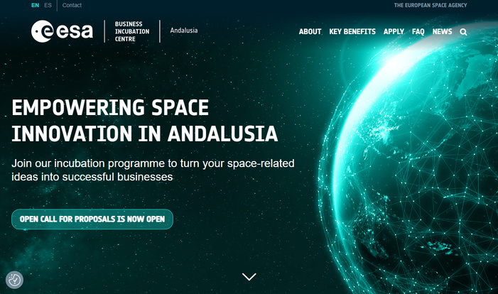 Nota de Prensa- La incubadora de la ESA en Andalucía lanza su primera convocatoria y busca startups espaciales 