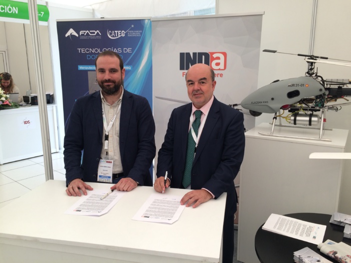 INDA Y CATEC FIRMAN UN CONVENIO DE COLABORACIÓN PARA LA PRESTACIÓN DE SERVICIOS TECNOLÓGICOS EN EL ÁREA DE SISTEMAS NO TRIPULADOS INDA Y CATEC FIRMAN UN CONVENIO DE COLABORACIÓN PARA LA PRESTACIÓN DE SERVICIOS TECNOLÓGICOS EN EL ÁREA DE SISTEMAS NO TRIPULADOS