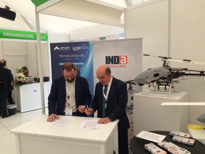 INDA Y CATEC FIRMAN UN CONVENIO DE COLABORACIÓN PARA LA PRESTACIÓN DE SERVICIOS TECNOLÓGICOS EN EL ÁREA DE SISTEMAS NO TRIPULADOS INDA Y CATEC FIRMAN UN CONVENIO DE COLABORACIÓN PARA LA PRESTACIÓN DE SERVICIOS TECNOLÓGICOS EN EL ÁREA DE SISTEMAS NO TRIPULADOS