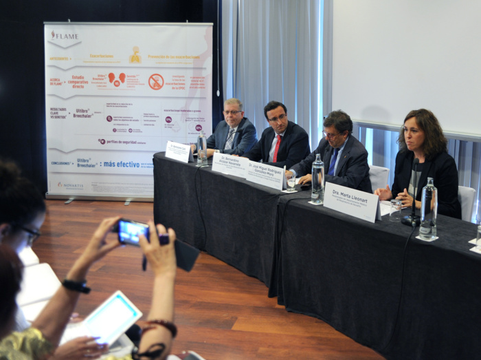 El estudio FLAME demuestra la superioridad de Ultibro® Breezhaler®, de Novartis, frente a Seretide® en EPOC El estudio FLAME demuestra la superioridad de Ultibro® Breezhaler®, de Novartis, frente a Seretide® en EPOC