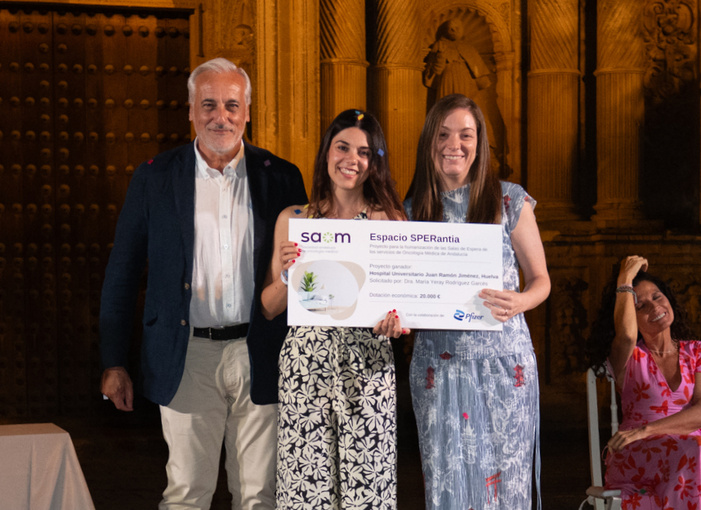 El Hospital Universitario Juan Ramón Jiménez de Huelva transformará su sala de espera de oncología en un espacio más humanizado y confortable gracias a una ayuda de la Sociedad Andaluza de Oncología Médica El Hospital Universitario Juan Ramón Jiménez de Huelva transformará su sala de espera de oncología en un espacio más humanizado y confortable gracias a una ayuda de la Sociedad Andaluza de Oncología Médica