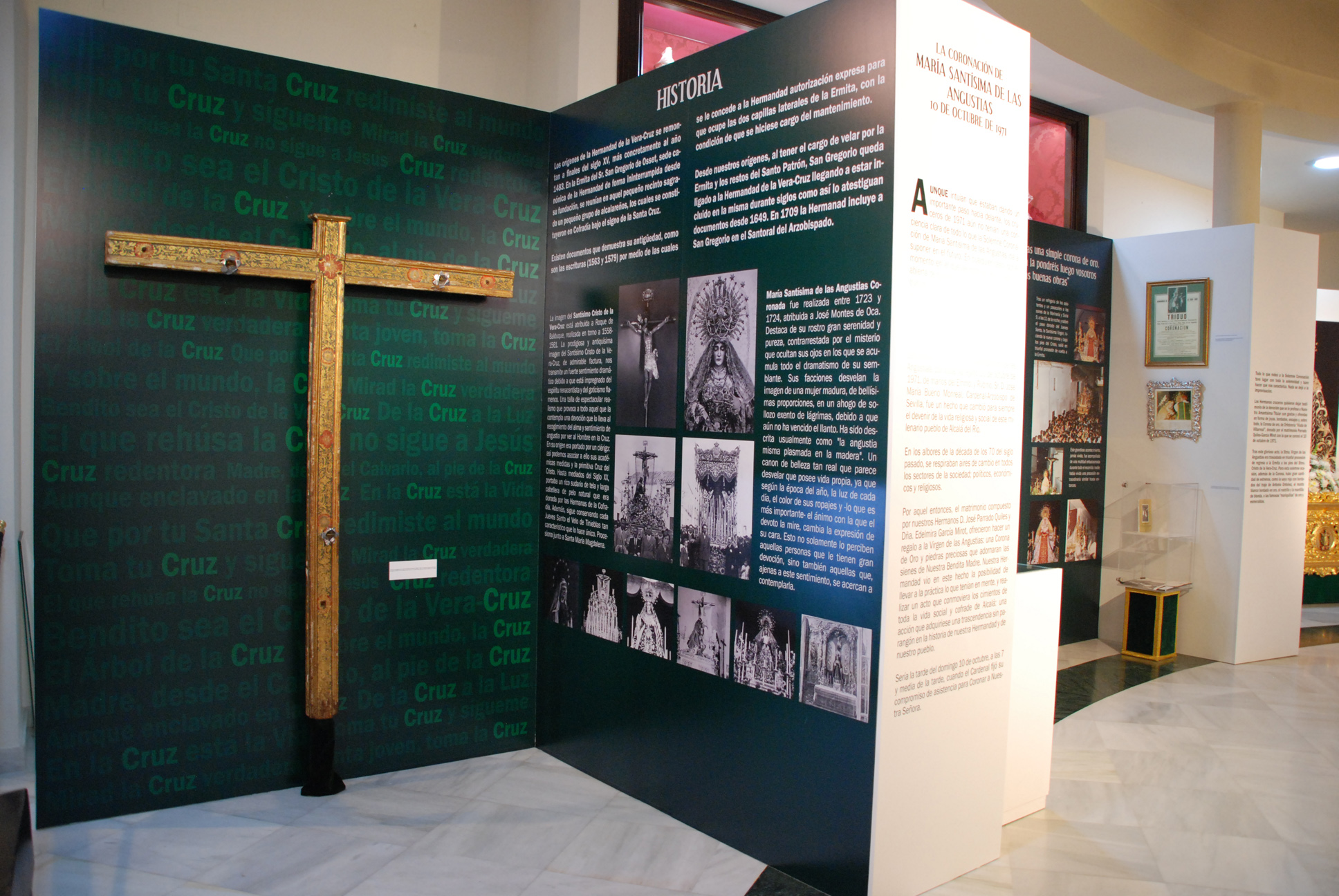 Una exposición recorre la historia de la Hermandad de la Vera-Cruz de Alcalá y su importante obra social con los colectivos más vulnerables