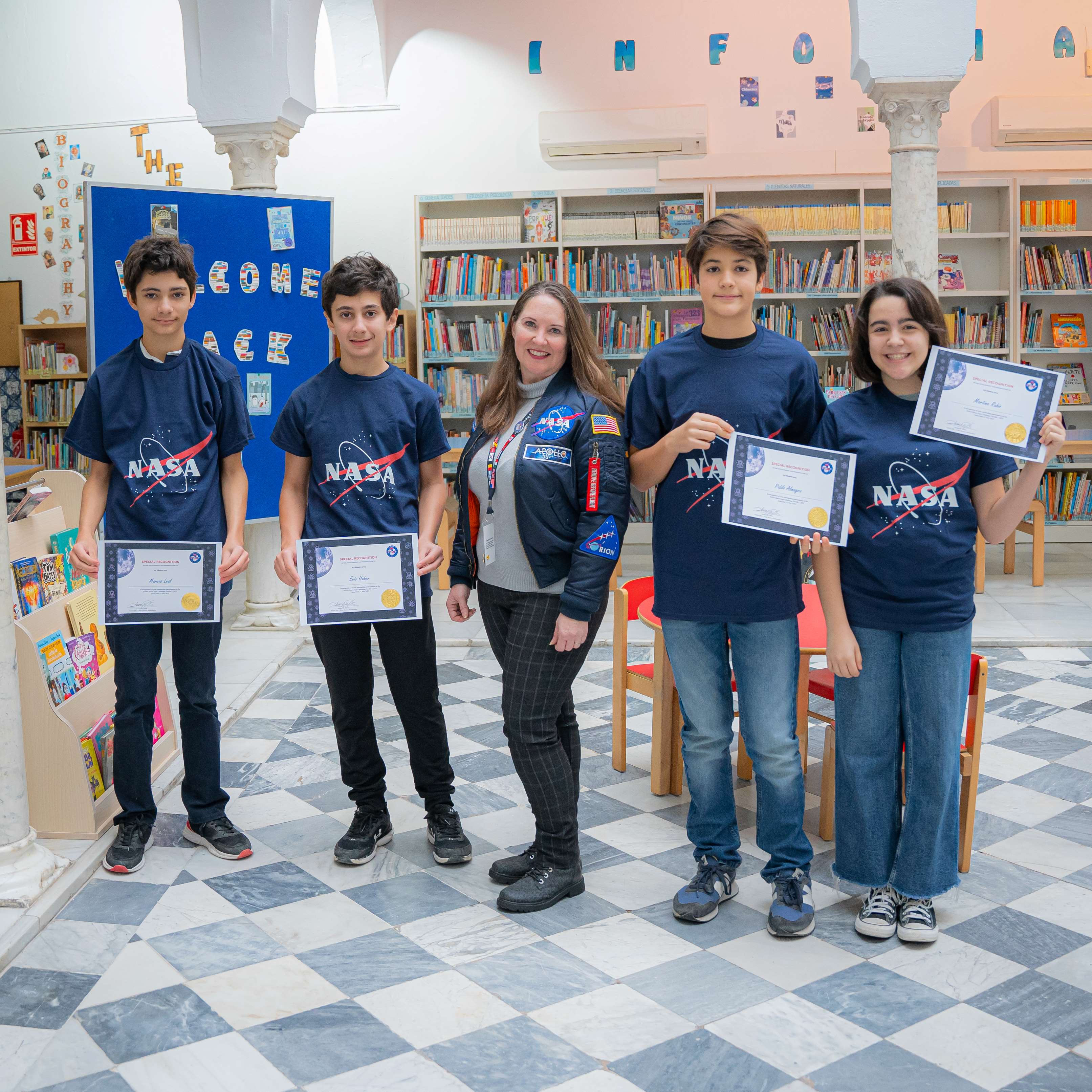 NOTA DE PRENSA: LA EMBAJADORA DE LA NASA EN ESPAÑA ENTREGA EN EL COLEGIO INTERNACIONAL DE SEVILLA - SAN FRANCISCO DE PAULA EL PREMIO MENCIÓN ESPECIAL DEL JURADO EN EL NASA SPACE APPS CHALLENGE SEVILLA NOTA DE PRENSA: LA EMBAJADORA DE LA NASA EN ESPAÑA ENTREGA EN EL COLEGIO INTERNACIONAL DE SEVILLA - SAN FRANCISCO DE PAULA EL PREMIO MENCIÓN ESPECIAL DEL JURADO EN EL NASA SPACE APPS CHALLENGE SEVILLA