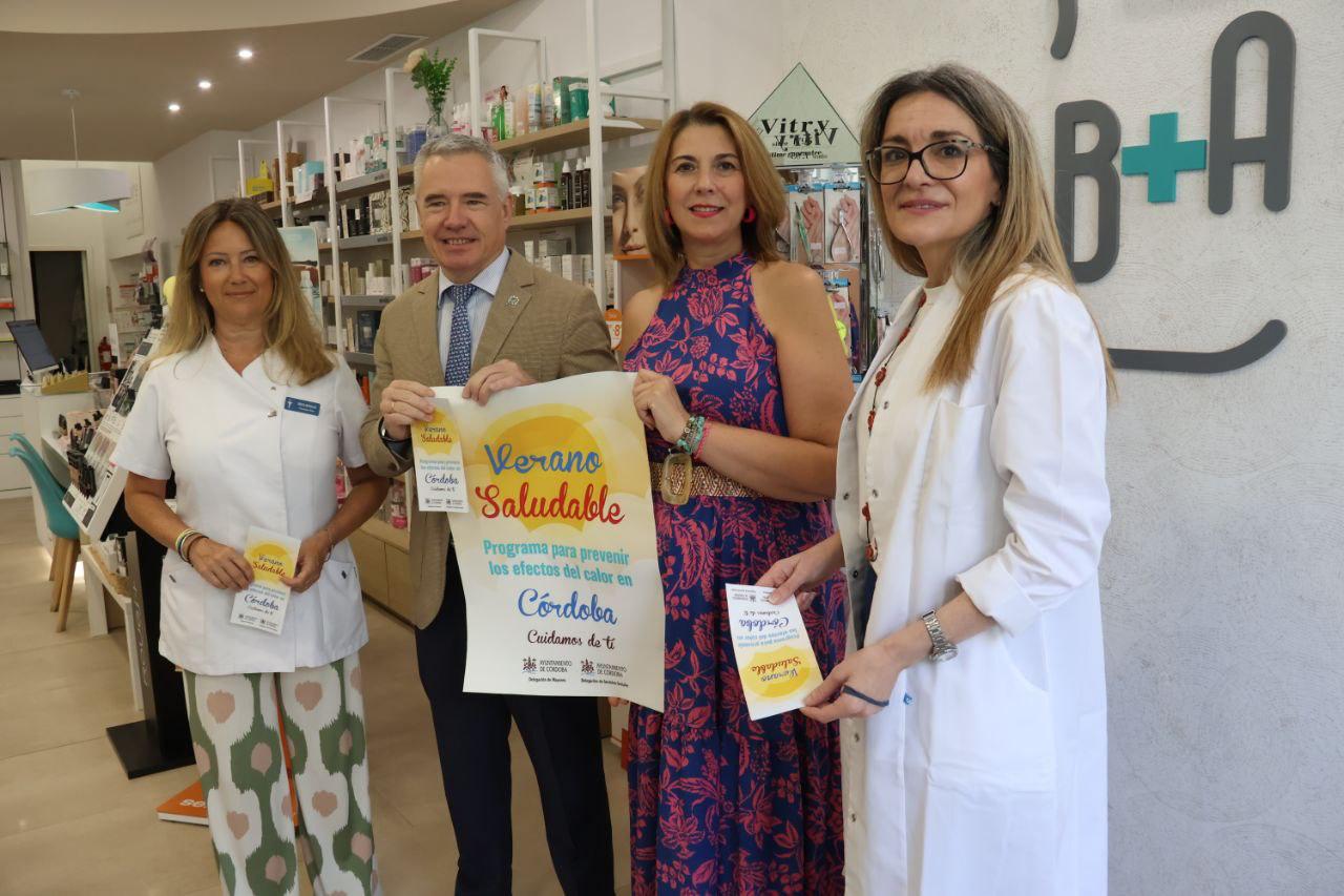 Nota de prensa - Las farmacias de Córdoba colaboran con el Ayuntamiento para prevenir los efectos de las altas temperaturas y promover un verano saludable entre las personas mayores