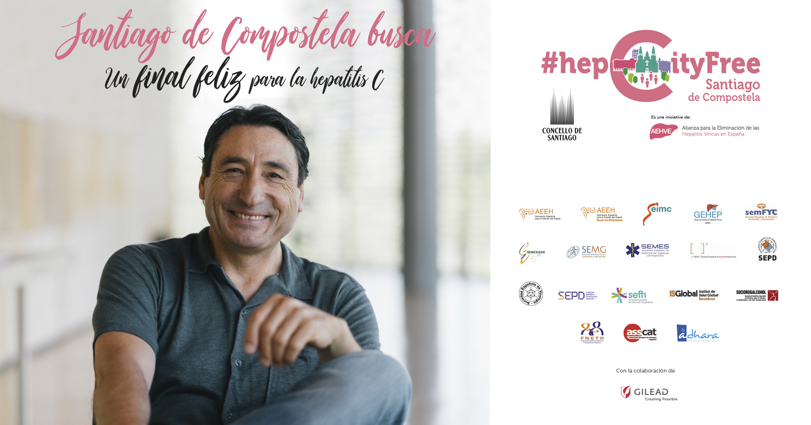 Nota de Prensa- SANTIAGO DE COMPOSTELA BUSCA LOS ÚLTIMOS CASOS DE HEPATITIS C CON UNA CAMPAÑA DE SENSIBILIZACIÓN PROTAGONIZADA POR EL ACTOR CARMELO GÓMEZ Nota de Prensa- SANTIAGO DE COMPOSTELA BUSCA LOS ÚLTIMOS CASOS DE HEPATITIS C CON UNA CAMPAÑA DE SENSIBILIZACIÓN PROTAGONIZADA POR EL ACTOR CARMELO GÓMEZ