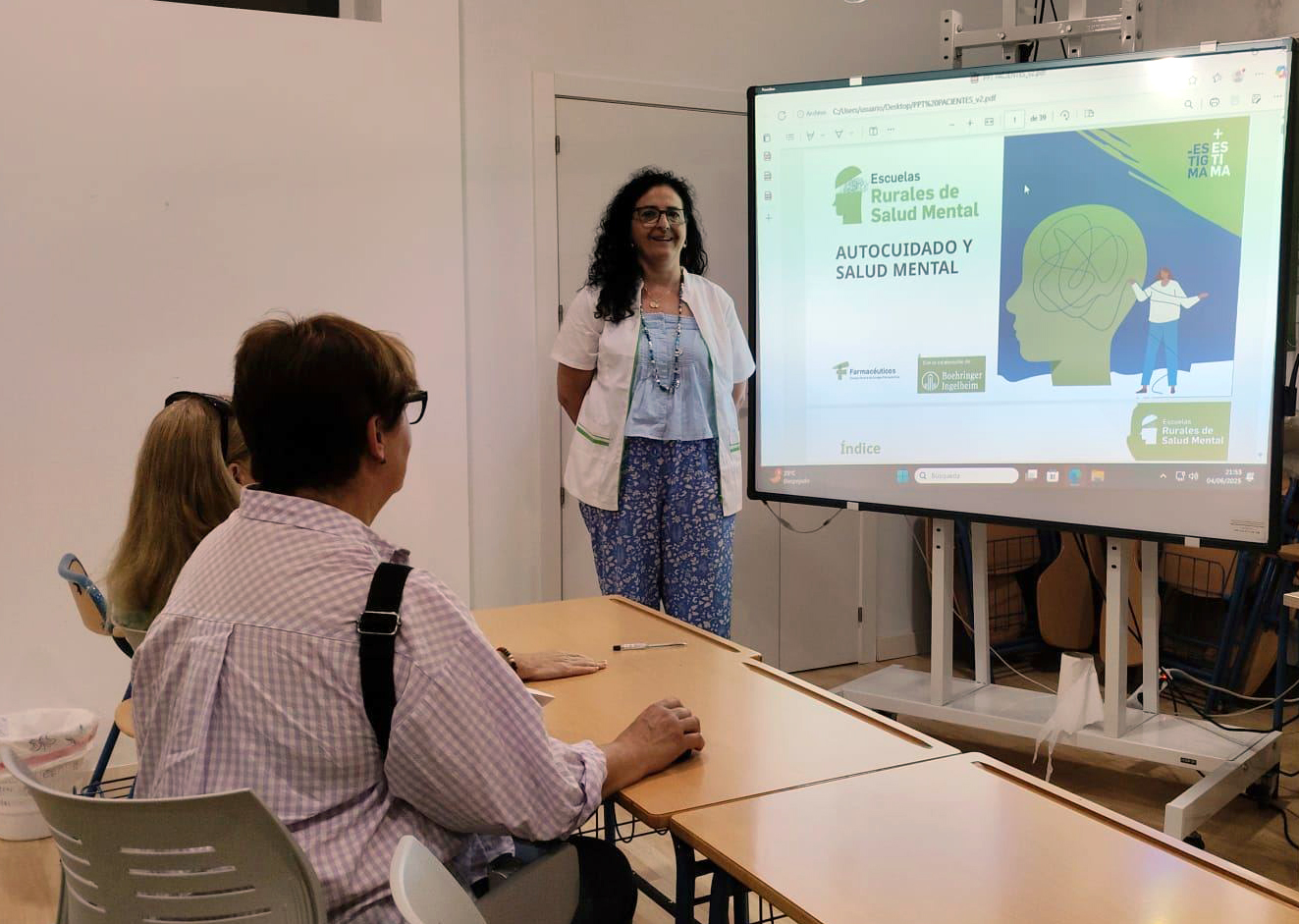 Nota de prensa - Farmacias rurales de Córdoba desarrollan sesiones formativas de educación sanitaria con pacientes para la prevención y actuación en salud mental