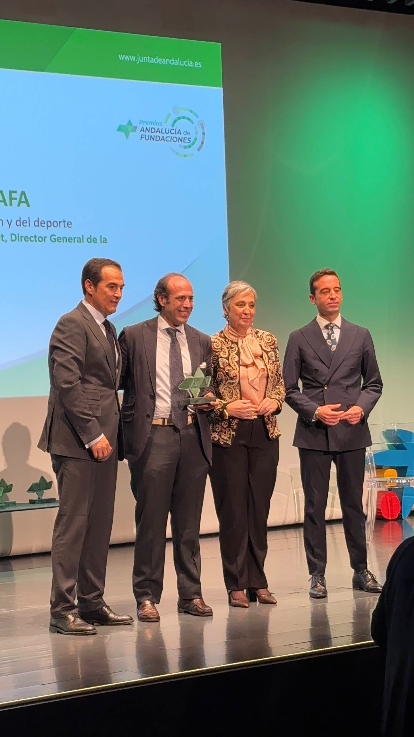 NOTA DE PRENSA: SAFA RECIBE EL PREMIO ANDALUCÍA DE FUNDACIONES 2025 POR SU LABOR EDUCATIVA Y SOCIAL EN TODA LA COMUNIDAD