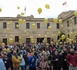 NOTA DE PRENSA: ALUMNOS DE COLEGIOS DE SANLÚCAR DE BARRAMEDA CONVIERTEN EL CASTILLO DE SANTIAGO EN UNA GALAXIA DESDE LA QUE USUARIOS DE AFANAS 'LANZARON' GLOBOS DE ORO AL ESPACIO EXTERIOR CON MENSAJES PERSONALES