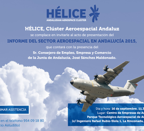 Presentación del informe del sector aeroespacial en Andalucía 2015