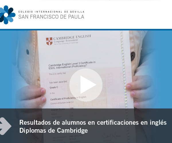 Resultados de alumnos en certificaciones en inglés - Diplomas de Cambridge