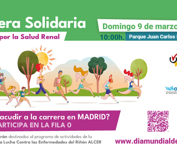 La Sociedad Española de Nefrología pone en marcha la “4ª Carrera Solidaria Muévete por la Salud Renal”, en la que deportistas, sanitarios y pacientes correrán para sensibilizar sobre el impacto de las enfermedades del riñón y apoyar a los afectados