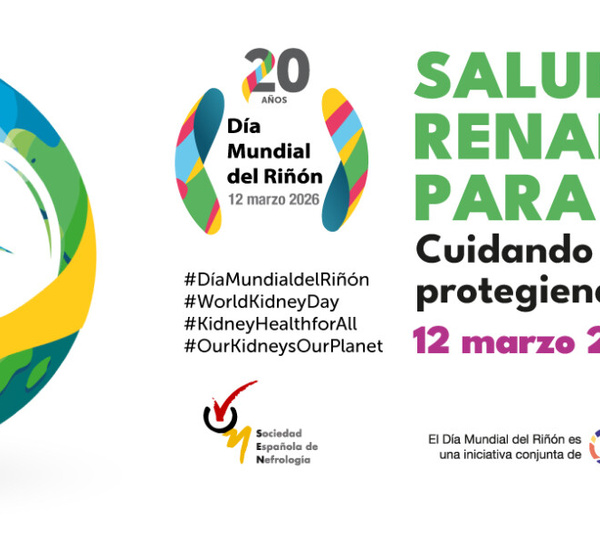 Profesionales sanitarios y pacientes piden seguir potenciando la prevención y la detección precoz para frenar el avance de la Enfermedad Renal Crónica, que afecta a 7 millones de españoles y supone que cada 2,5 minutos una persona muera en Europa